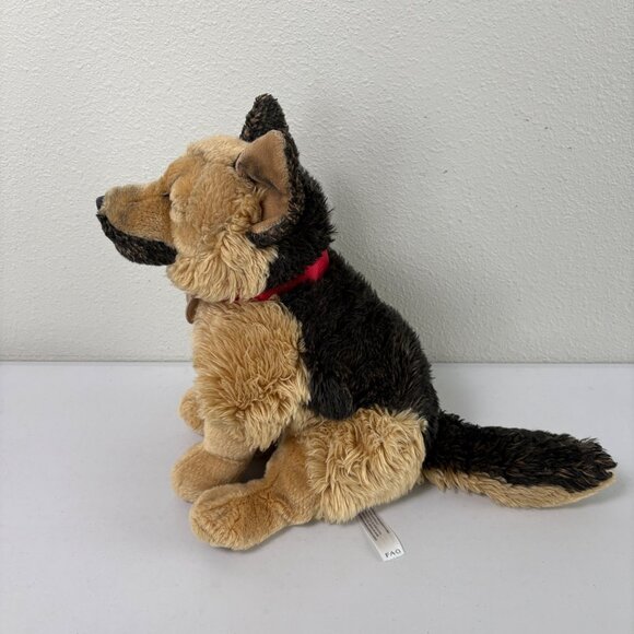 FAO Schwarz Toys R US German Shepard Puppy Dog Plush 2015 Stuffed Animal 13" - Picture 4 of 11